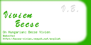 vivien becse business card